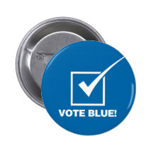 Vote Blue - Solid Buttons
