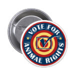 Vote for Animal Rights Buttons
