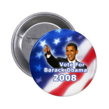 Vote for Barack Obama Button