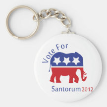 Vote for Rick Santorum for President 2012 Key Chains