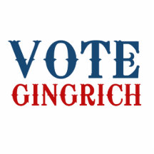VOTE GINGRICH 2012 PHOTO CUTOUT