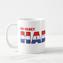 Vote Harman 2010 Elections Red White and Blue Mug
