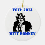 VOTE MITT ROMNEY 2012 ORNAMENT