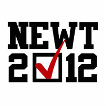 VOTE NEWT GINGRICH 2012 ACRYLIC CUT OUT