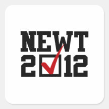 VOTE NEWT GINGRICH 2012 STICKER