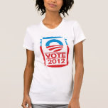 Vote Obama 2012 Ladies Shirt