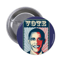 VOTE OBAMA BUTTON