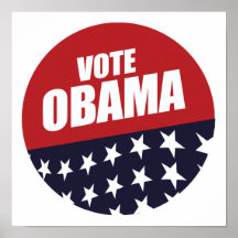 VOTE OBAMA BUTTON -.png Posters
