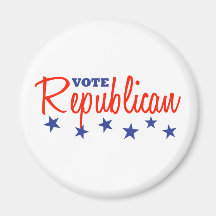 Vote Republican (Stars) Refrigerator Magnet