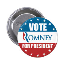 Vote Romney for President Button