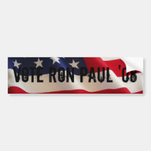 VOTE RON PAUL '08 bumper sticker