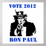 VOTE RON PAUL 2012 PRINT