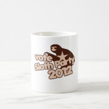 Vote Sloth Party 2012 Coffee Mugs