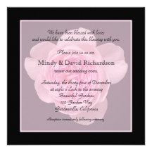 Vow Renewal Invitation -- Pink Rose Vow Renewal