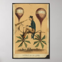 Voyage a la lune print