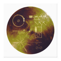 Voyager 1 and 2 Golden Record Sounds of Earth Canvas Prints