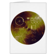Voyager 1 and 2 Golden Record Sounds of Earth Greeting Cards