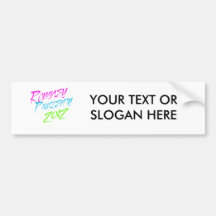 VP NEON ROMNEY PAWLENTY.png Bumper Sticker