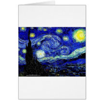 vVan Gogh Starry Night Fine Art Greeting Card