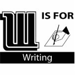 W Is For Writing Photo Cut Outs