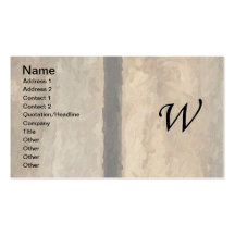 w Monogram Vertical Boards Business Card Template