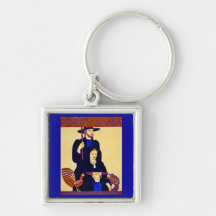 W.P.A. Pennsylvania Travel Poster Vintage Key Chain
