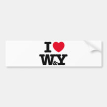 W&Y BUMPER STICKERS