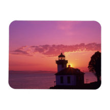 WA, San Juan Island, Lime Kiln Lighthouse, 1919, 2 Magnet