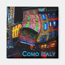 Wacky Travel Gifts - Como Italy Fridge Magnet