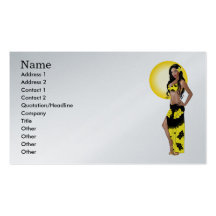 Wahine Pinup 1 Business Cards