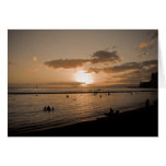 Waikiki Sunset Card