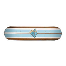 Waimea Bay Vintage Surf Skateboard