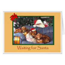 Waiting for Santa Greeting Card