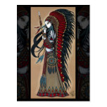 Wakanda Native Tribal Warrior Priestess Postcard