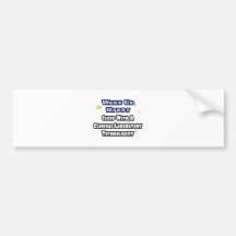 Wake Up Happy .. Sleep With Clinical Lab Tech Bumper Sticker