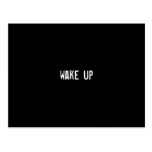 wake up post card
