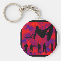 WAKEBOARD FRONT SIDED KEY CHAINS