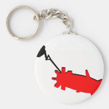 Wakeboard Red Clouds Key Chain