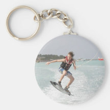 Wakeboarder Jumping Keychain