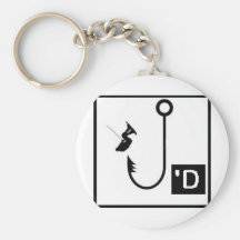 Wakeboarding Hooked Key Chain