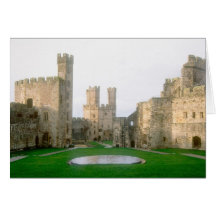 Wales, Caernarfon castle, one of Edward's 2 Greeting Cards