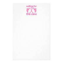 Walking For The Cure Custom Stationery