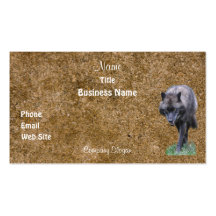 WALKING WOLF Business Card or Profile Card