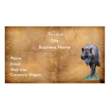 WALKING WOLF Business Card or Profile Card