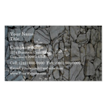 Wall Stacked With Gray Stones Business Card Template