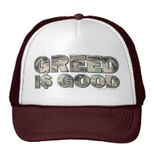 Wall Street/ Greed is Good Hat