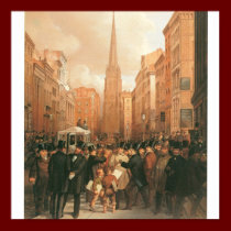 Wall Street, Half Past Two O'Clock c. 1857 posters
