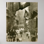 Wall Street Party, End of WW1, 1918 Posters
