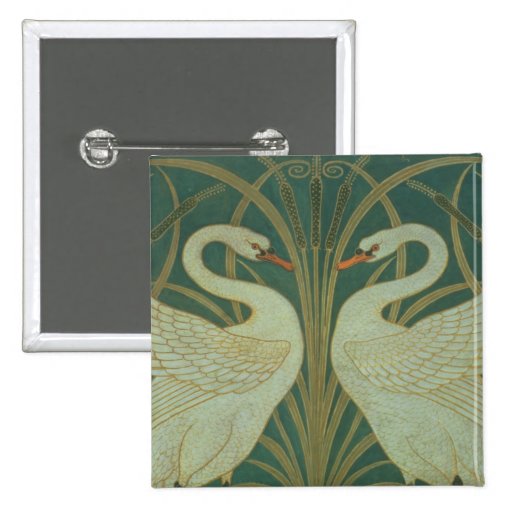 Wallpaper Design for panel of "Swan, Rush & Iris" Pins