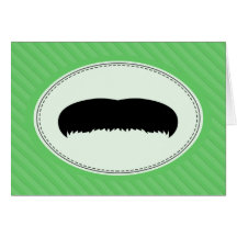 Walrus Moustache Greeting Card